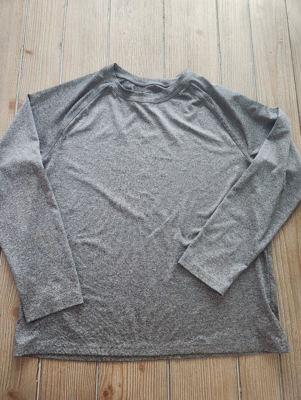Girl's Long-Sleeve Crewneck Shirt - Gray
